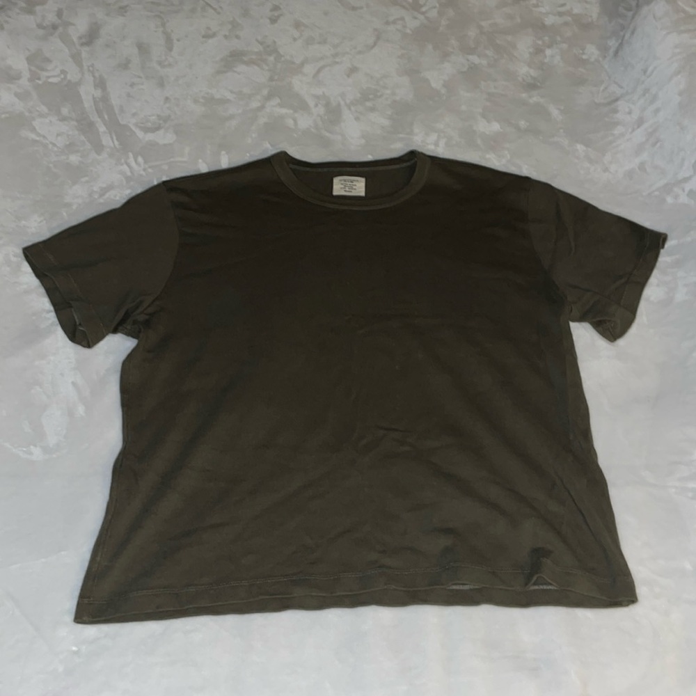 Buck Mason Field Spec Cotton Heavy Tee (Olive Green) - XXL